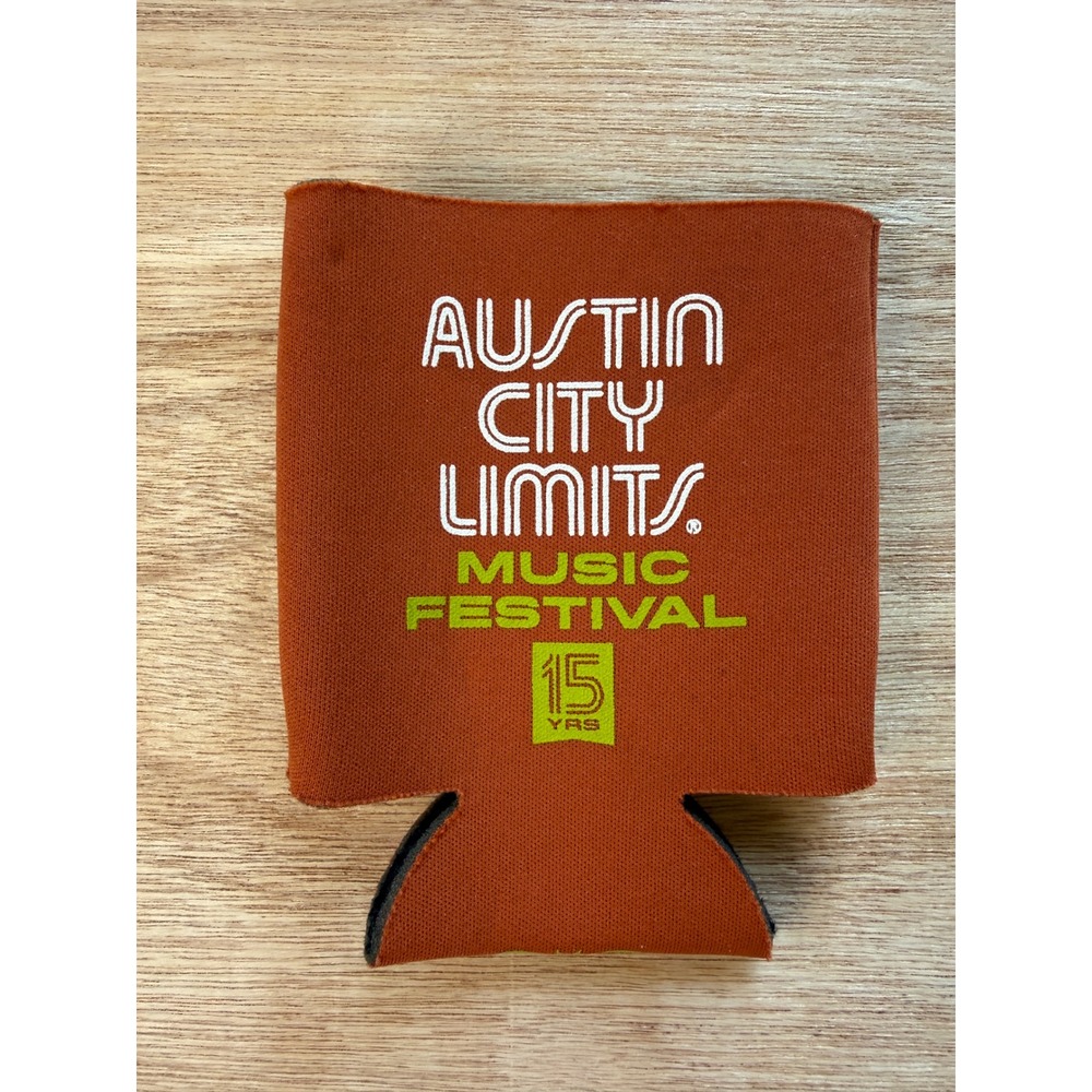 MILLER LITE Can Cooler Unisex Burnt Orange ACL Music Festival 15 Yrs OS
